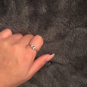 Script initial (A) James Avery ring